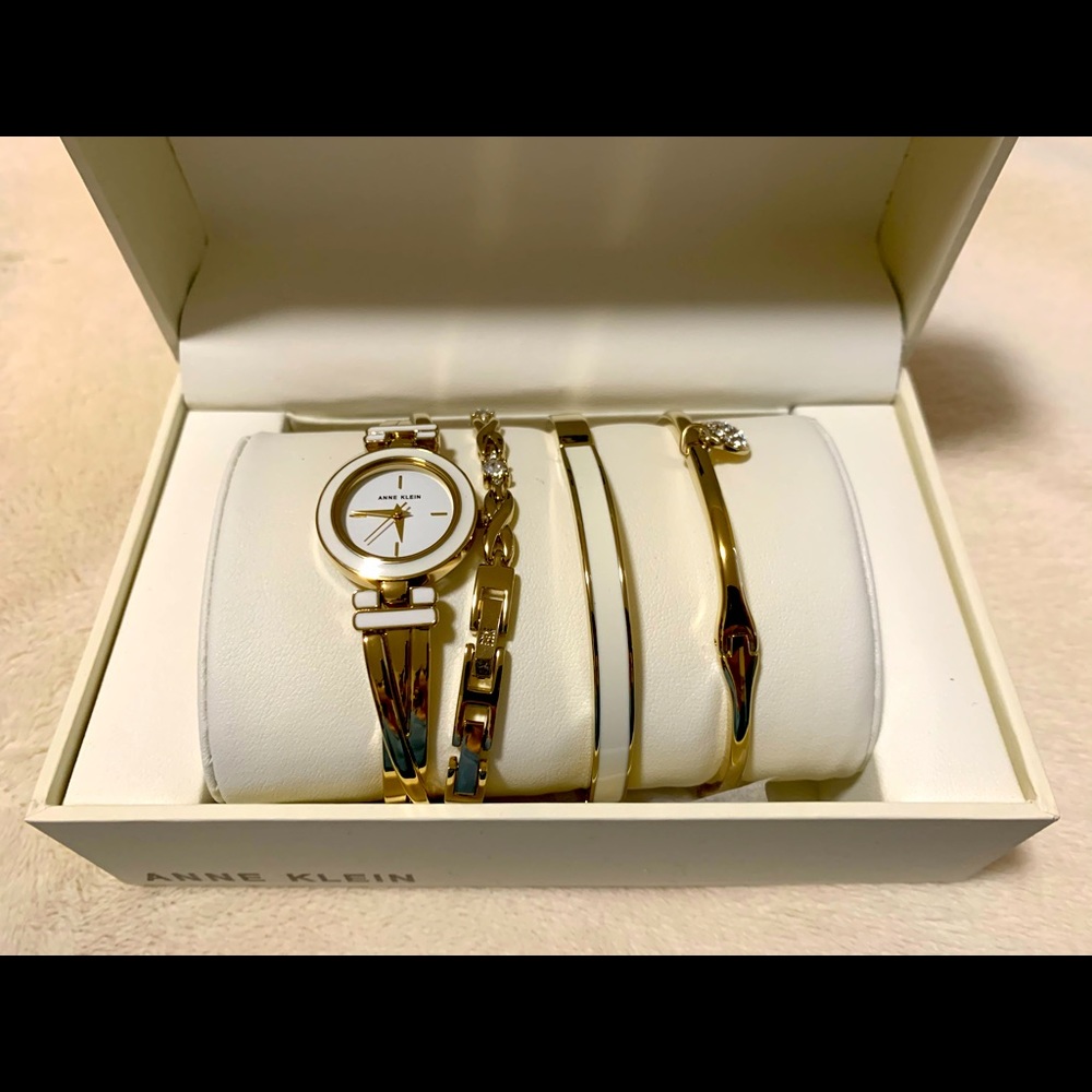 Brand new Anne Klein Watch and bracelets